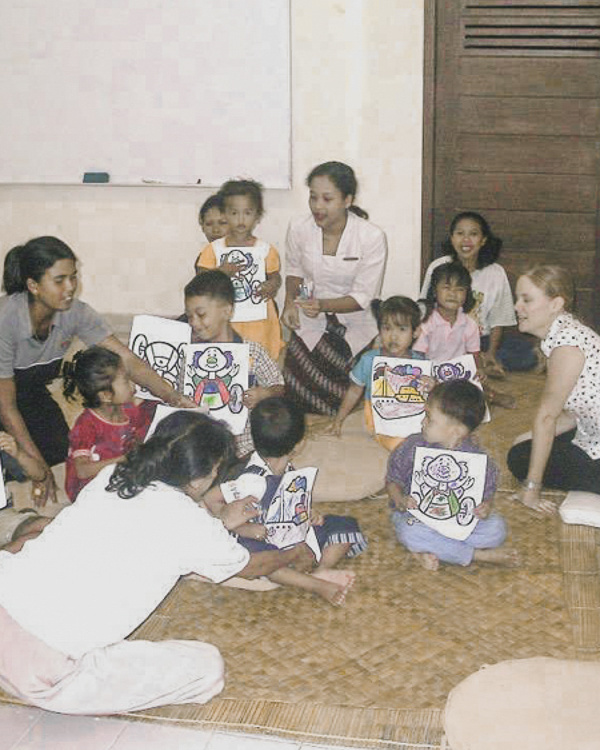 A view of the Begawan Foundation kindergarten, where young children from local villages receive experiential education.